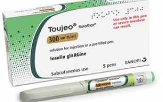 Характеристики и способ применения инсулина Туджео